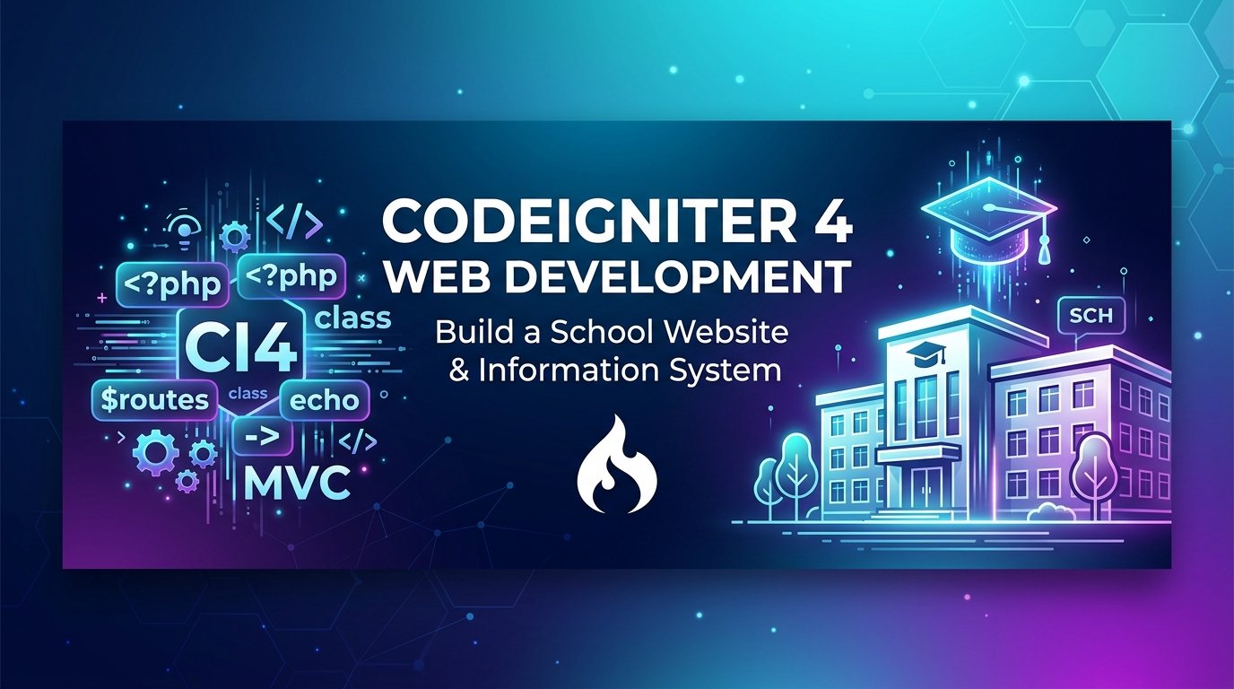 Mastering CodeIgniter 4: Dari Dasar Hingga Mahir Membuat Website Sekolah