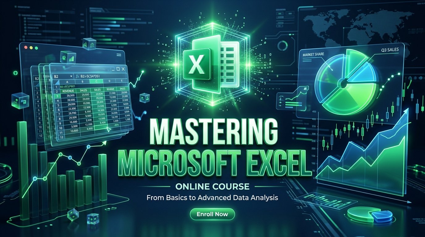 Mastering Microsoft Excel: Dari Pemula Hingga Mahir Data Analysis & Dashboard Interaktif